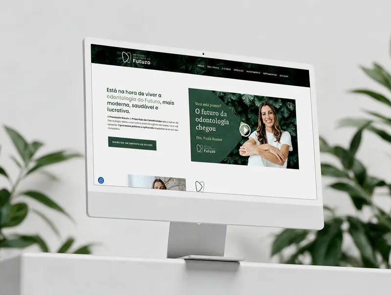 Site institucional desenvolvido para Método Dentista do Futuro