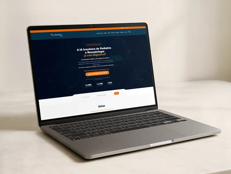 Site institucional desenvolvido para NeopedHUB