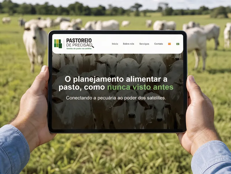 Site institucional desenvolvido para Pastoreio de Precisão