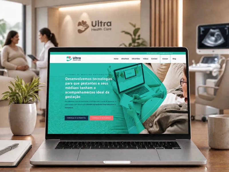 Site institucional desenvolvido para Ultra Health Care