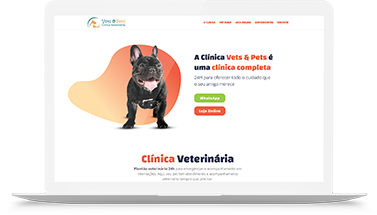 vets e pets site de clinica Meddy