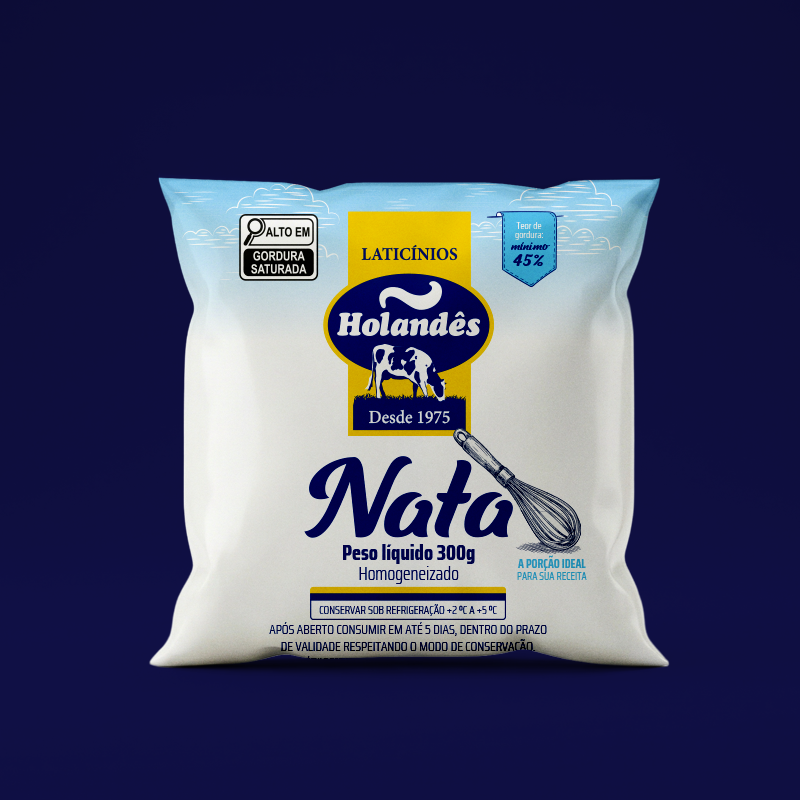 Criação de embalagem para nata